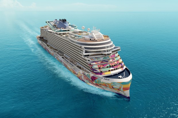 The new Norwegian Aqua will debut from Port Canaveral in April 2025. (Courtesy/Norwegian Cruise Line)