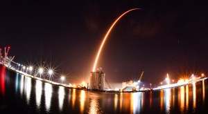 SpaceX launched another rocket from the Space Coast on Thursday night sending thousands of pounds of cargo to the International Space Station while also bringing back a booster that sent a sonic boom across Central Florida.