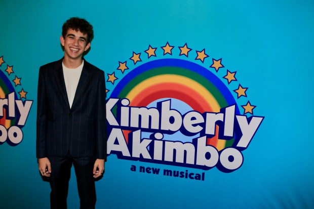 Miguel Gil, who grew up in Central Florida, attends the opening night of "Kimberly Akimbo" at Broadway's Booth Theatre on Nov. 10, 2022. Gil is an understudy covering three roles in the show. (Courtesy Chad Krause via Polk and Co.)